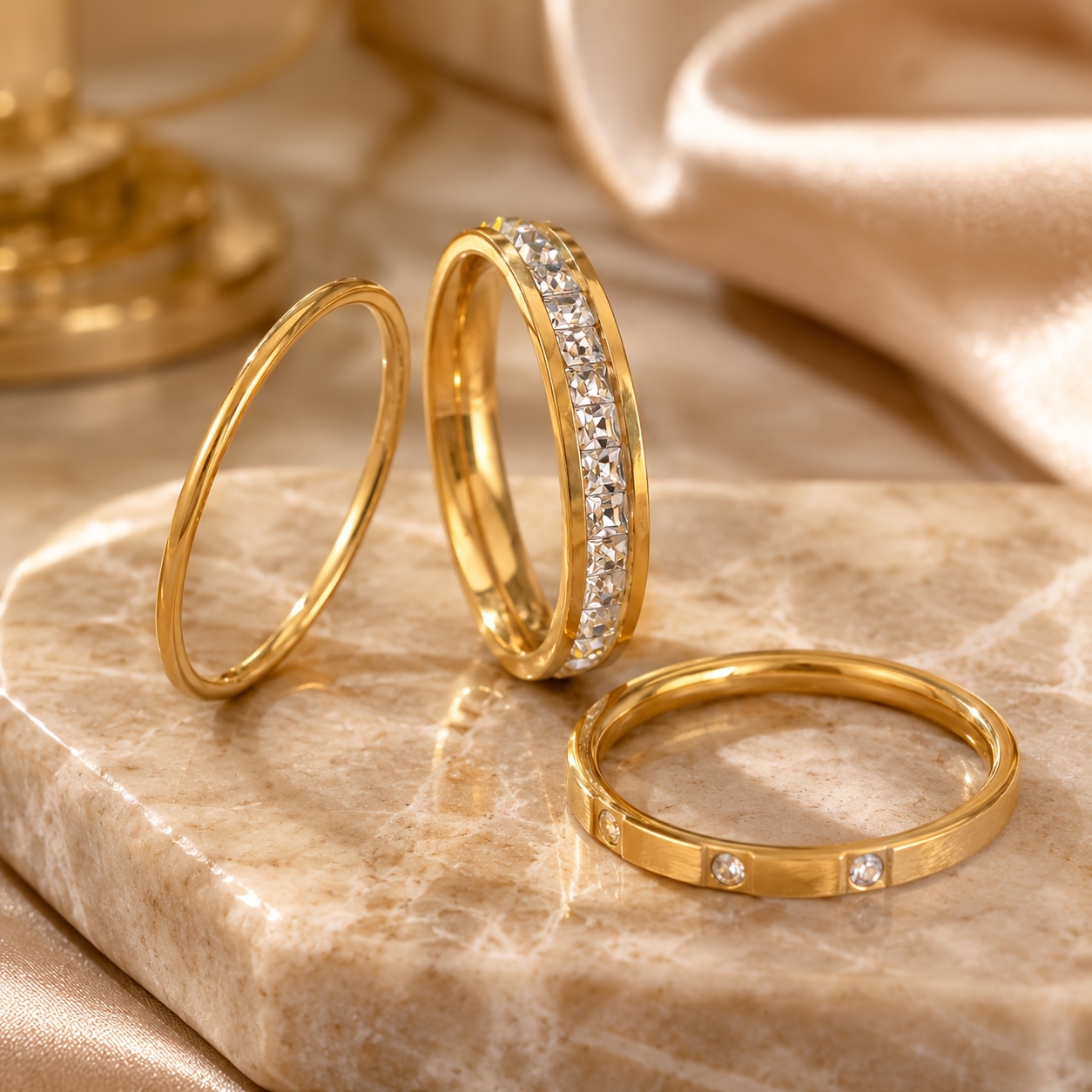 4pc Outfit Jewelry Set, Multi-Piece Stackable Accessories